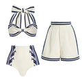 Women's High Waist Split Swimsuit