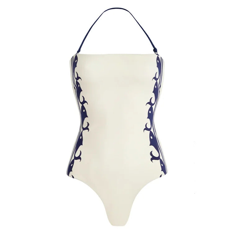 Women's High Waist Split Swimsuit