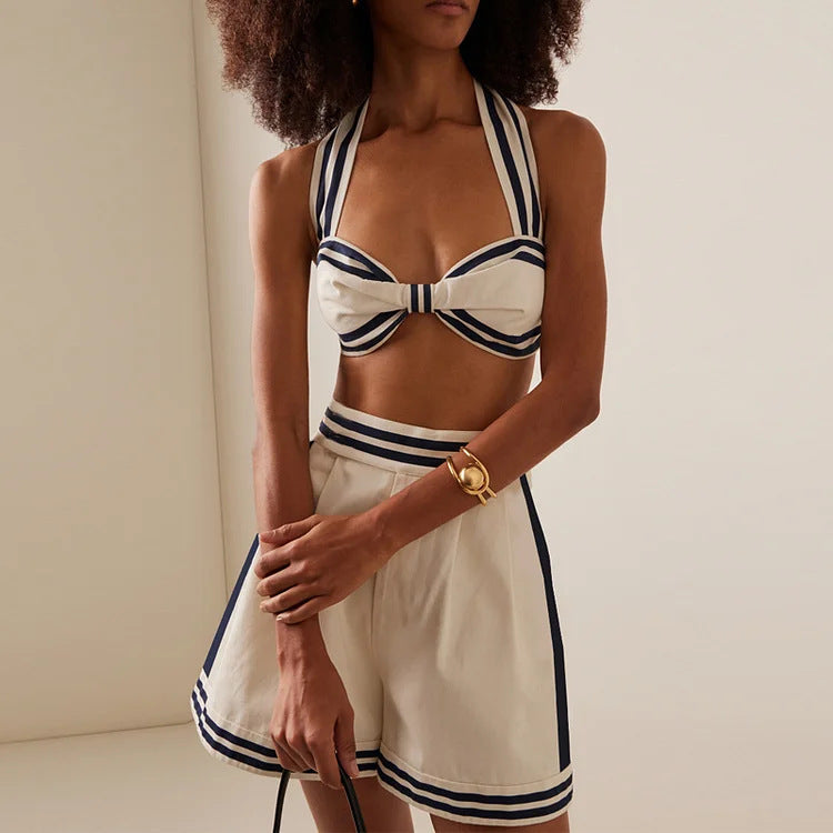 Women's High Waist Split Swimsuit